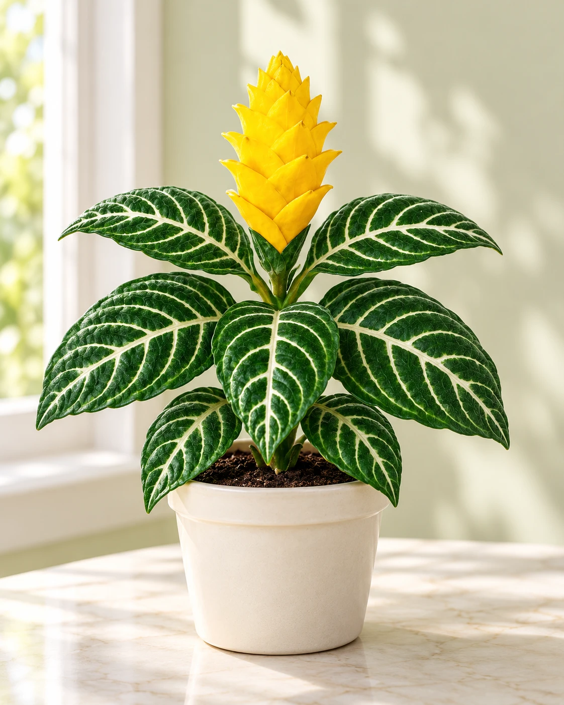 Aphelandra Squarossa · imagen recreada con IA