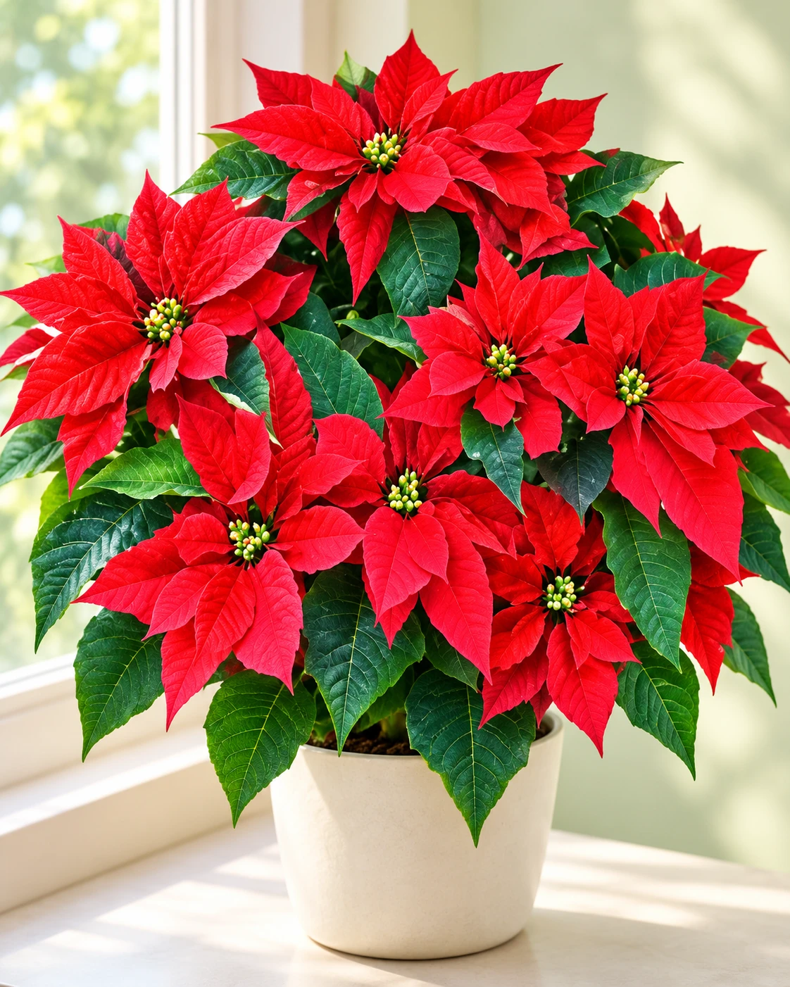 Poinsetia · imagen recreada con IA